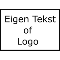 Eigen Tekst of Logo Sticker